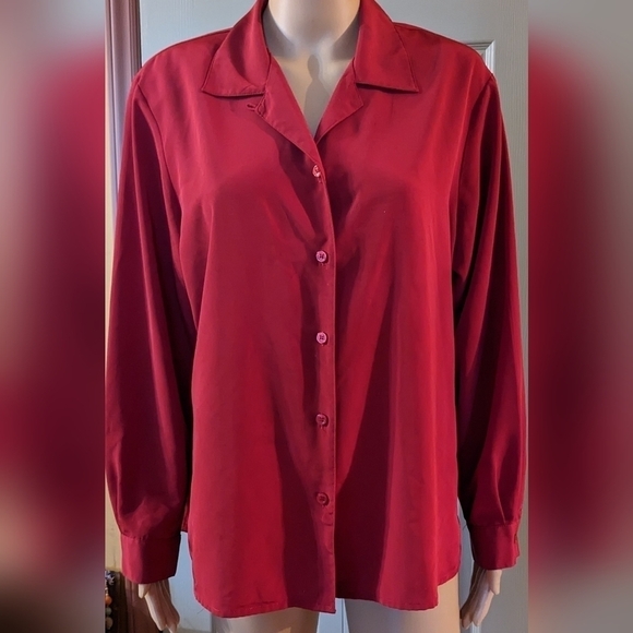 Pre-owned Burgundy Elements Long Sleeve shirt, T3W - Picture 1 of 3